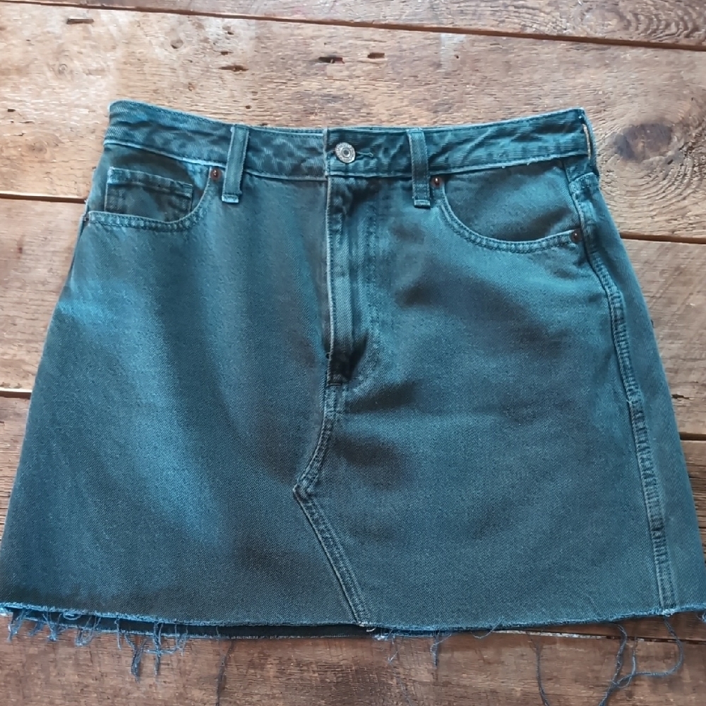 Abercrombie & Fitch Teal A-Line Skirt